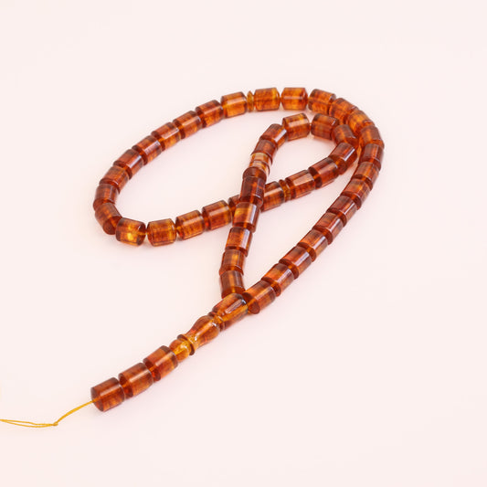 Echte Bernstein Gebetskette 48 Perlen 30g Baltischer Bernstein Tasbih Tetibel