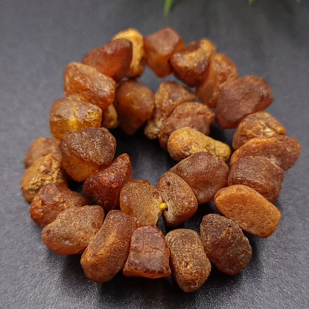 Amber Bracelet unprocessed raw stones