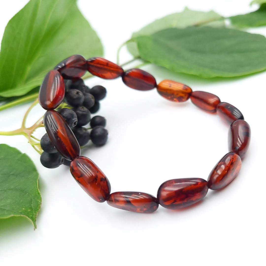 Amber Bracelet irregular beads shape