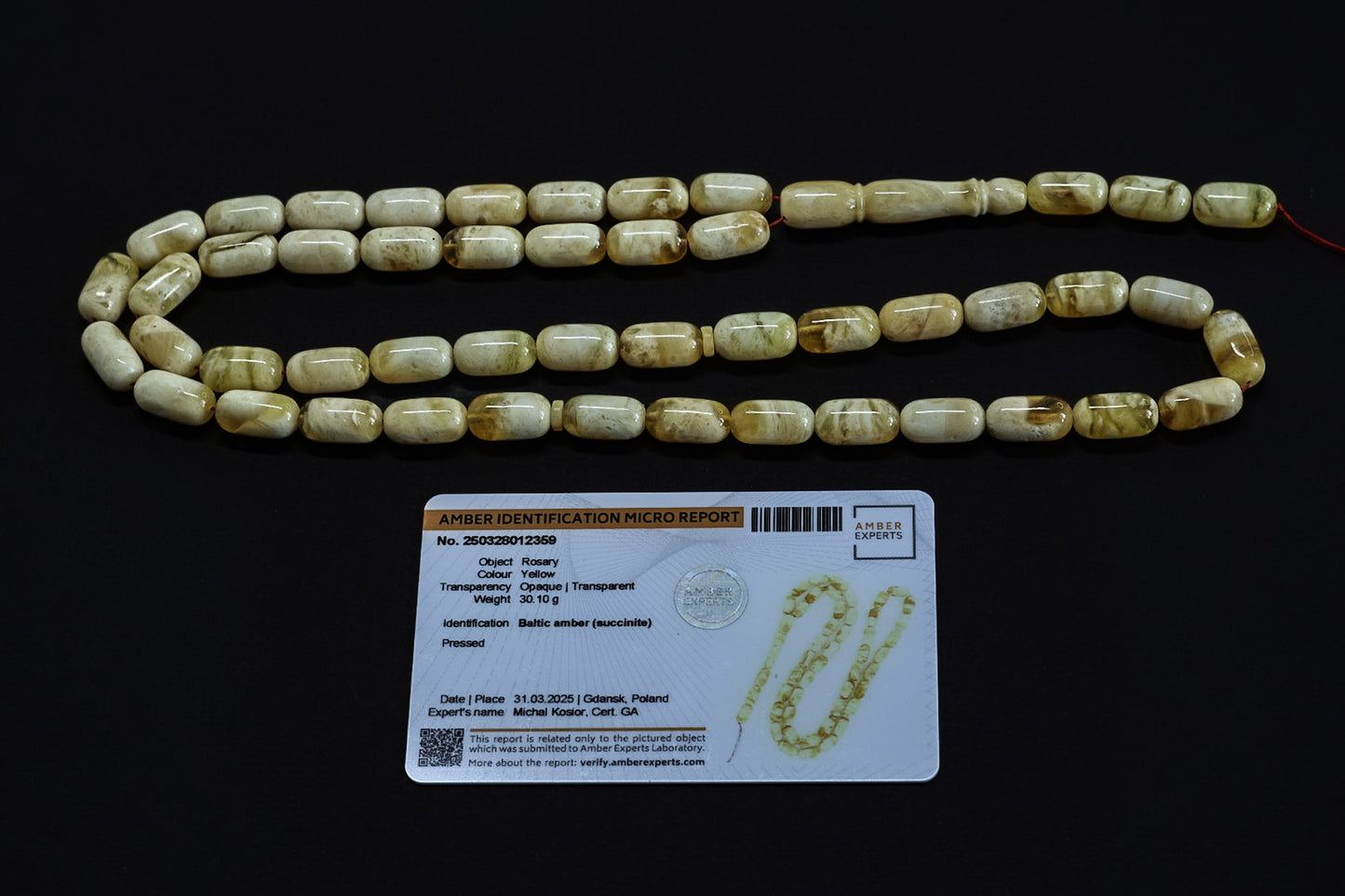 Amber Prayer Beads
