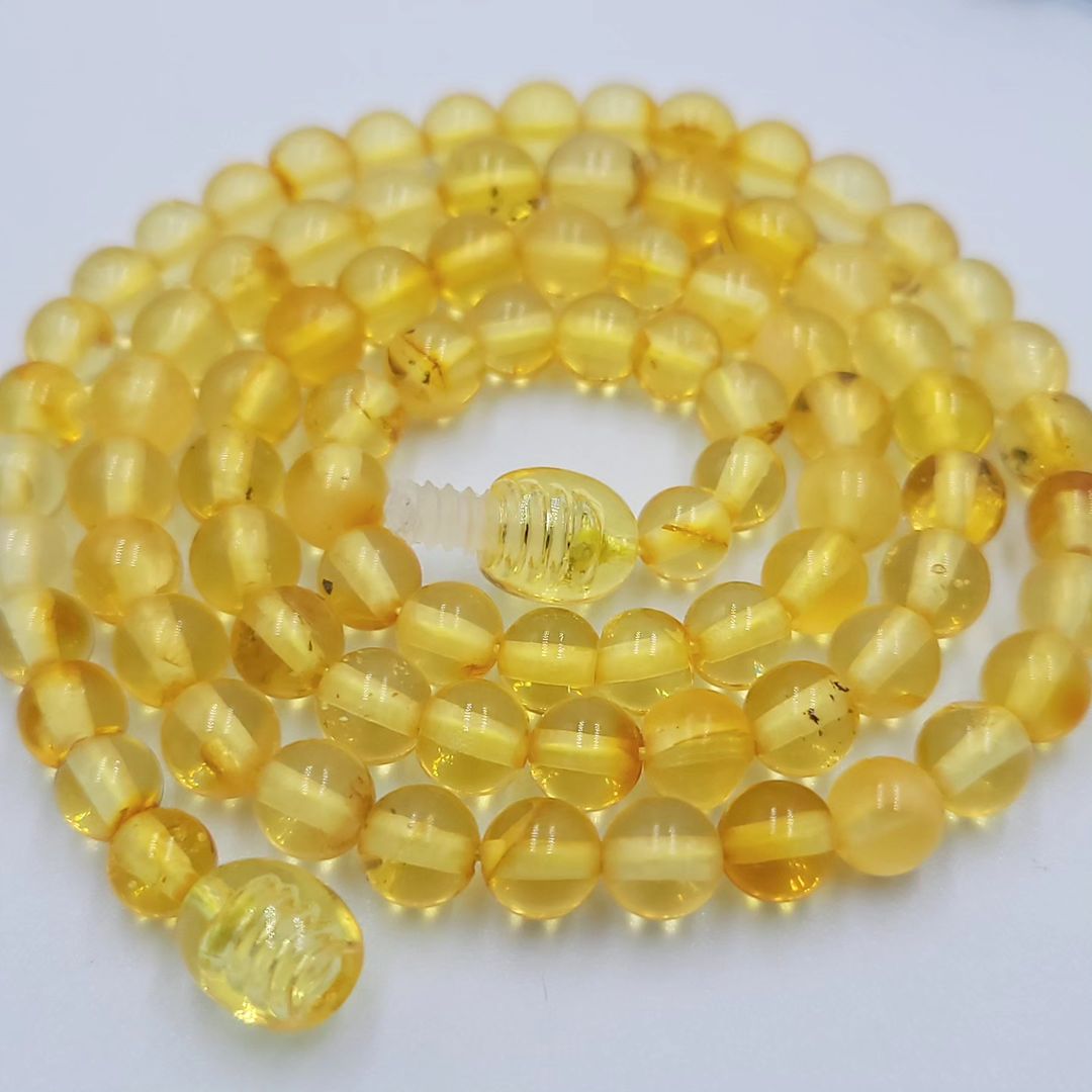 Amber Necklace Beads Translucent