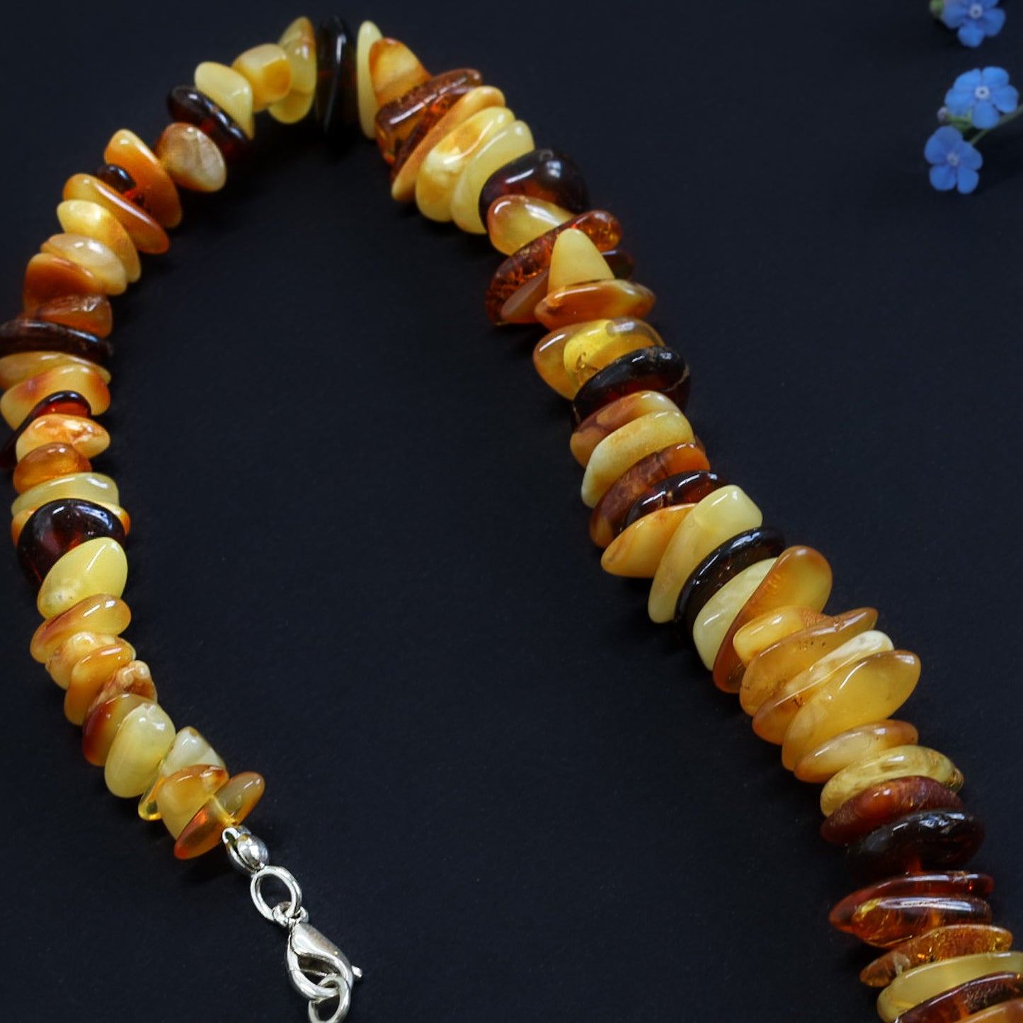 Amber Necklace Chips Multicoloured