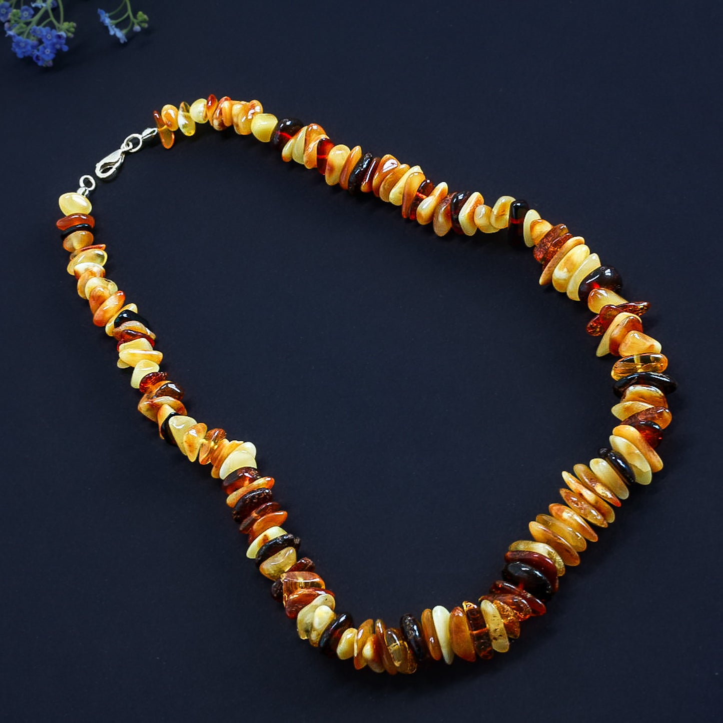 Amber Necklace Chips Multicoloured