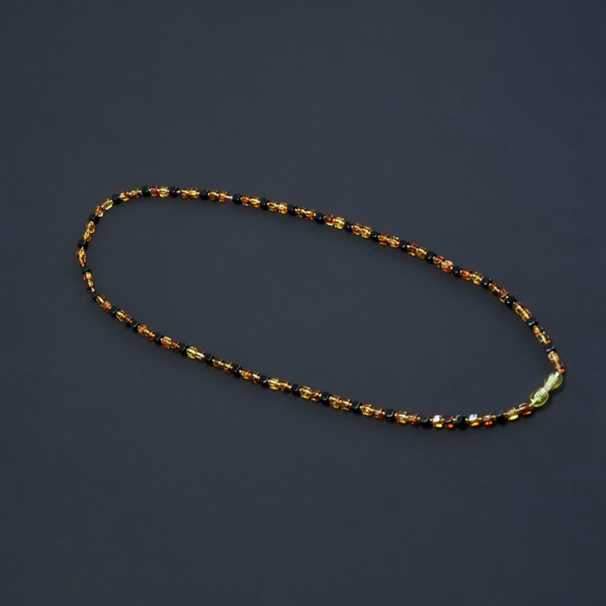 Amber Necklace Rectangular Barrelshaped Beads
