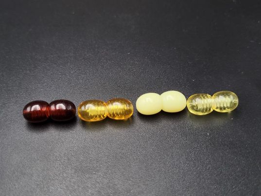 Amber Necklace Teardrop Reddish