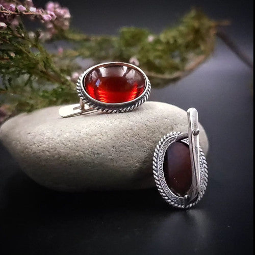 Amber Earrings