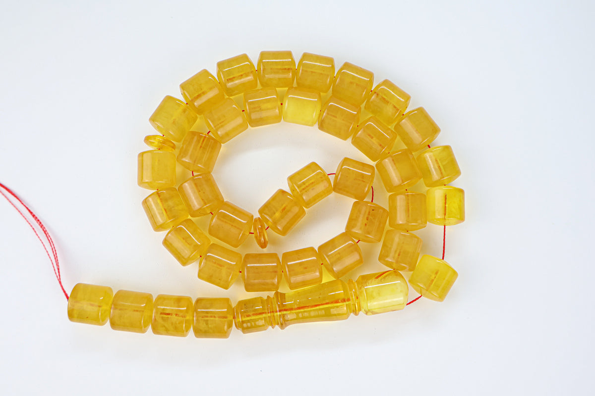 Pressed Baltic Amber Misbaha Rosary 37 Beads 53.55g | Tetibel