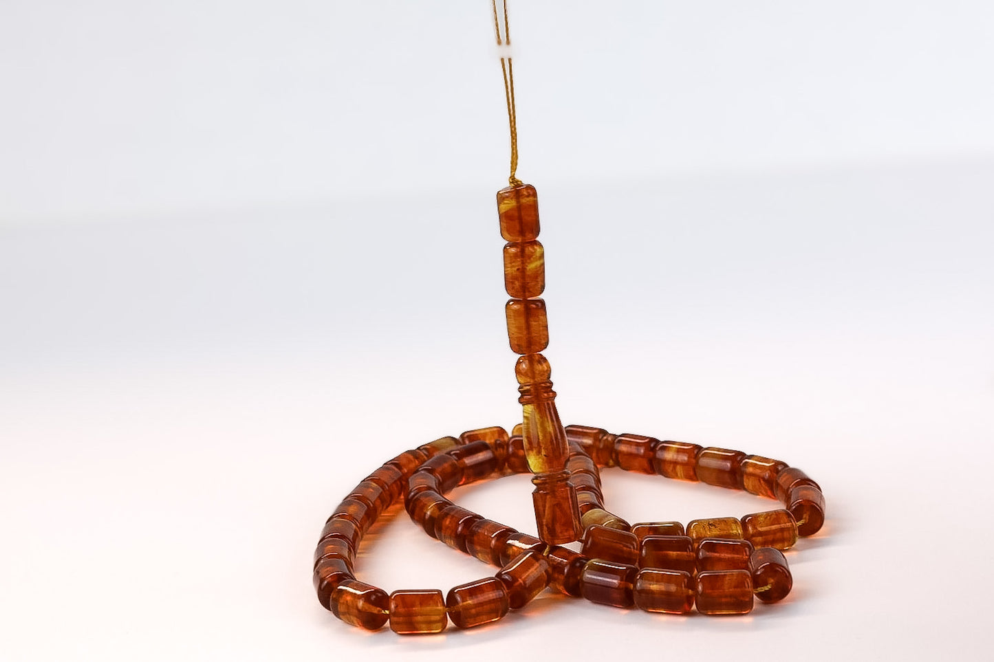 Pressed Cognac Orange Baltic Amber Mesbah – 27.95g