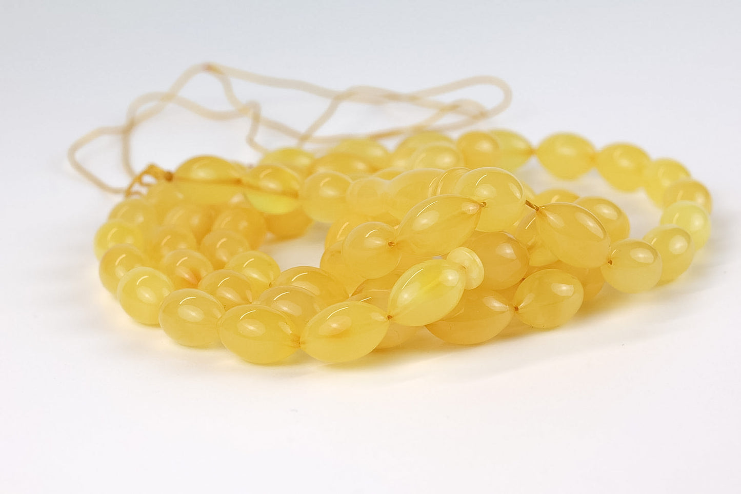 Natural Yellow Baltic Amber Rosary (23.01g) | Certified Mesbah | Tetibel