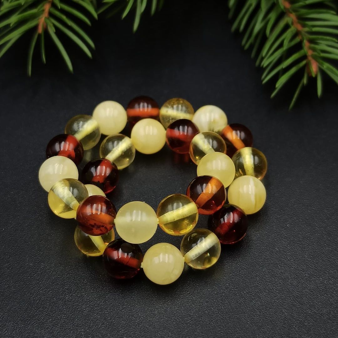 Amber Colourful Beads Bracelet