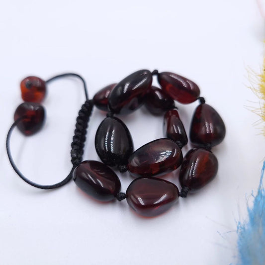 Brownish Tint Amber Bracelet