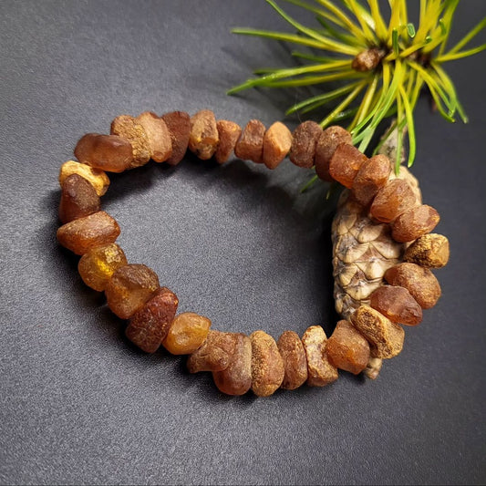 Amber Bracelet unprocessed raw stones