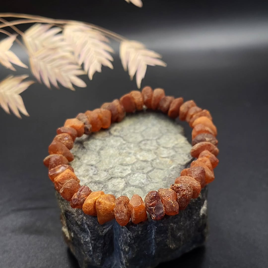 Amber Bracelet unprocessed raw stones
