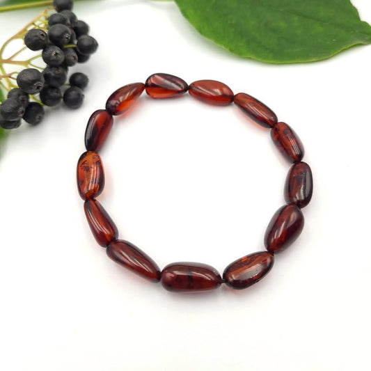 Amber Bracelet irregular beads shape