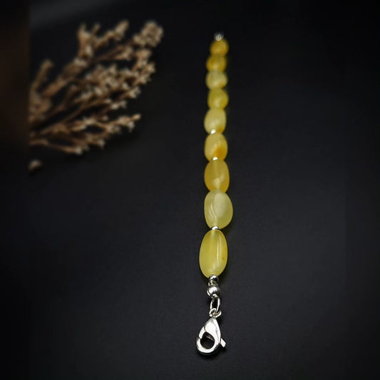 Amber Silver Bracelet