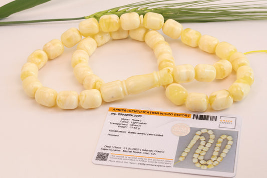 Amber Prayer Beads
