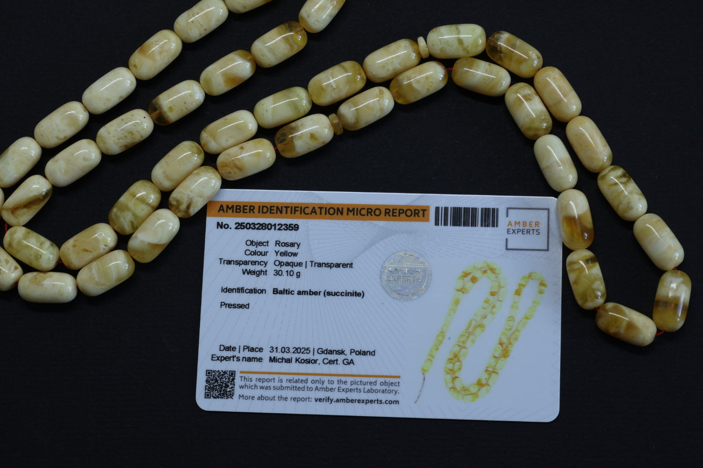 Amber Prayer Beads