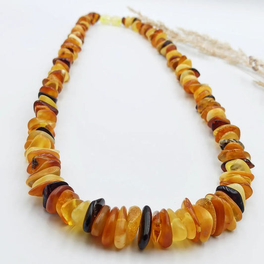 Amber Necklace Chips Multicoloured