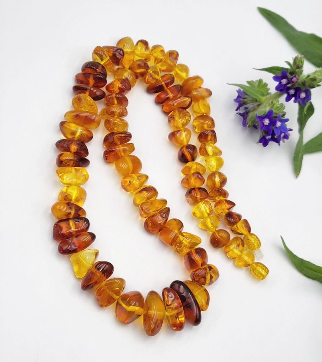Amber Necklace Volume Chips Multicoloured