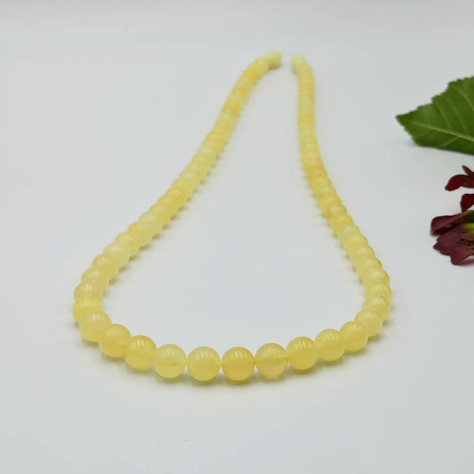 Amber Necklace Bead Yellow