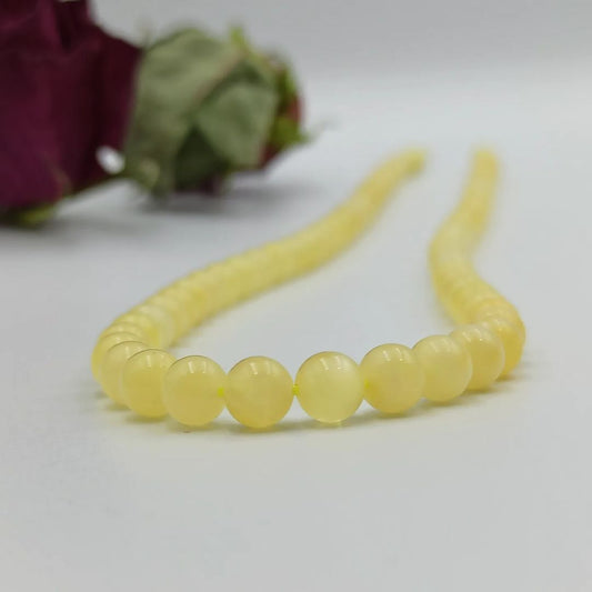 Amber Necklace Bead Yellow