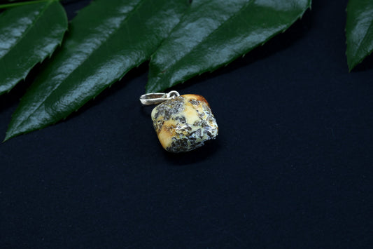 Amber Silver Pendant