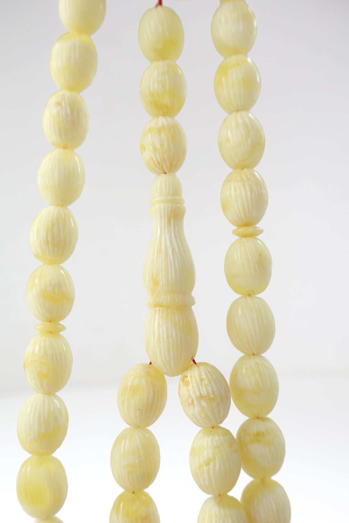 Pressed Baltic Amber Misbaha Rosary 42 Beads 53.73g | Tetibel