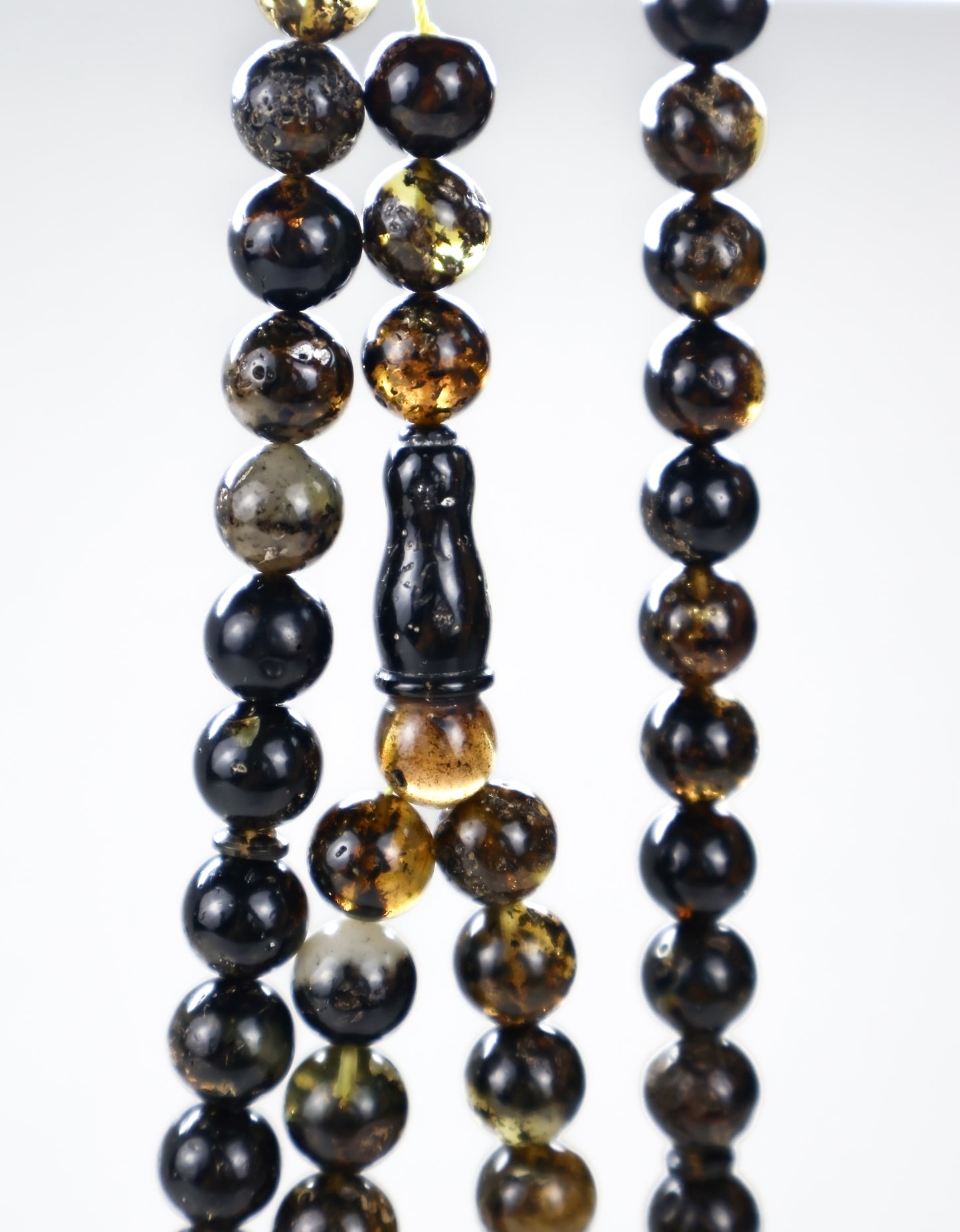 Natural Baltic Amber Rosary 72 Beads 10.4 mm | Certified Succinite | Tetibel